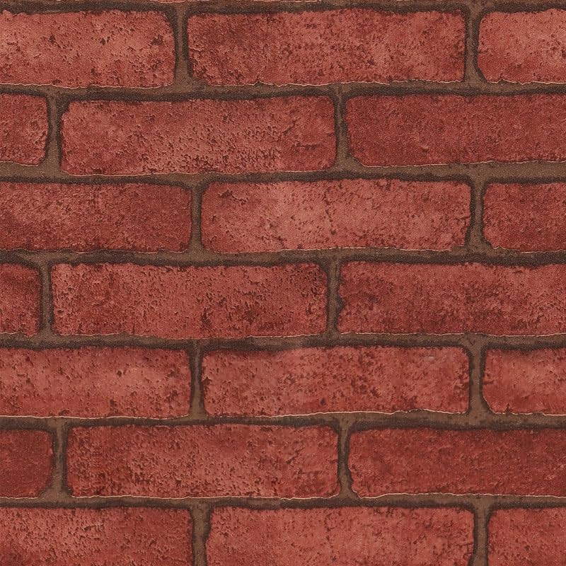 Image of Brick Wallpaper self Adhesive Brick Design Wall Stickers /DIY Wallpaper for Home Hotel Living Room Bedroom Cafe Deco | 1 Feet X 6.5 Feet-