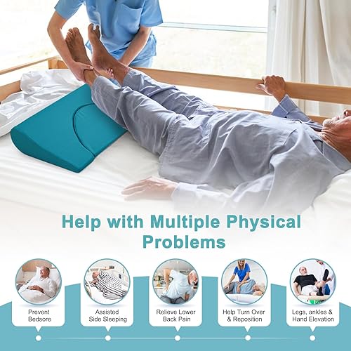 Miniatura 6 de KAAMOS Almohada de cuña giratoria para dormir, almohada anti dolor de cama para después de la cirugía, cojín inclinado para dormir en el hospital