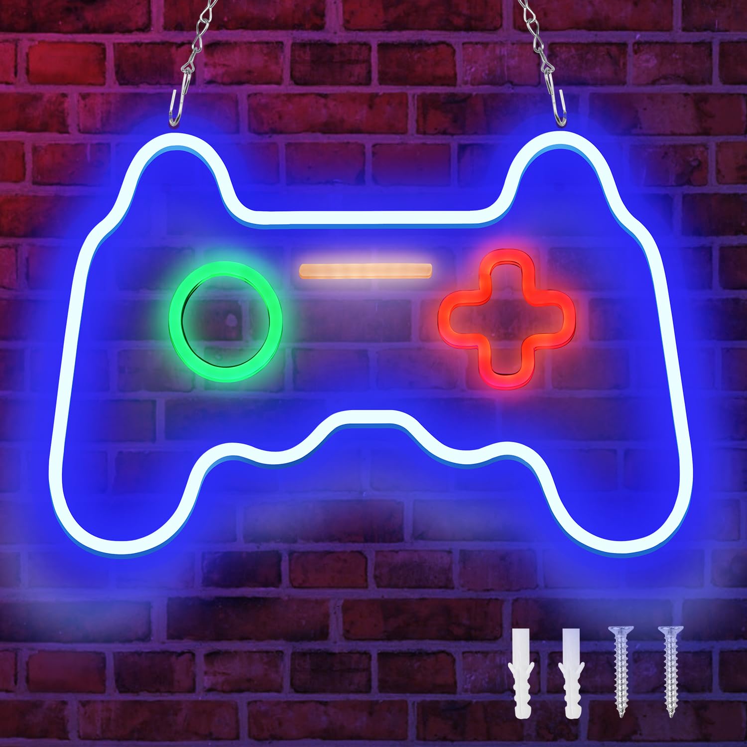 Gaming Neon Sign - Gamer Neon Light Gamepad Shape Light for Gamer Room Wall Decor Teen Boys' Game Rooms, Bedrooms - Image 3