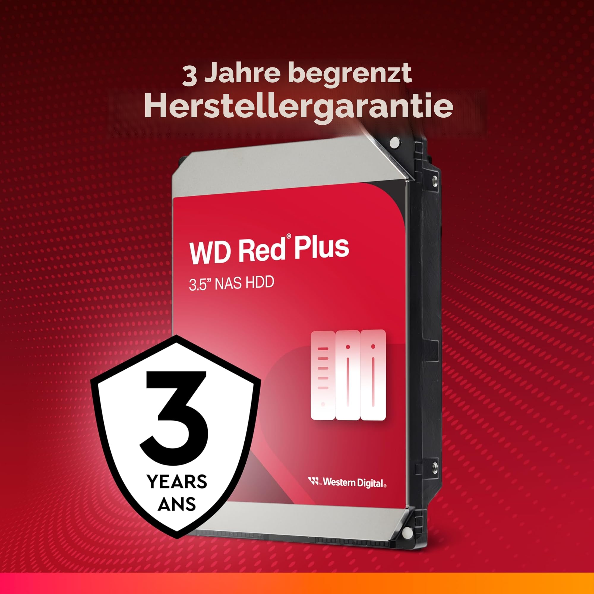 WD Red Plus 10TB NAS Drive 7200 RPM SATA 256MB Cache