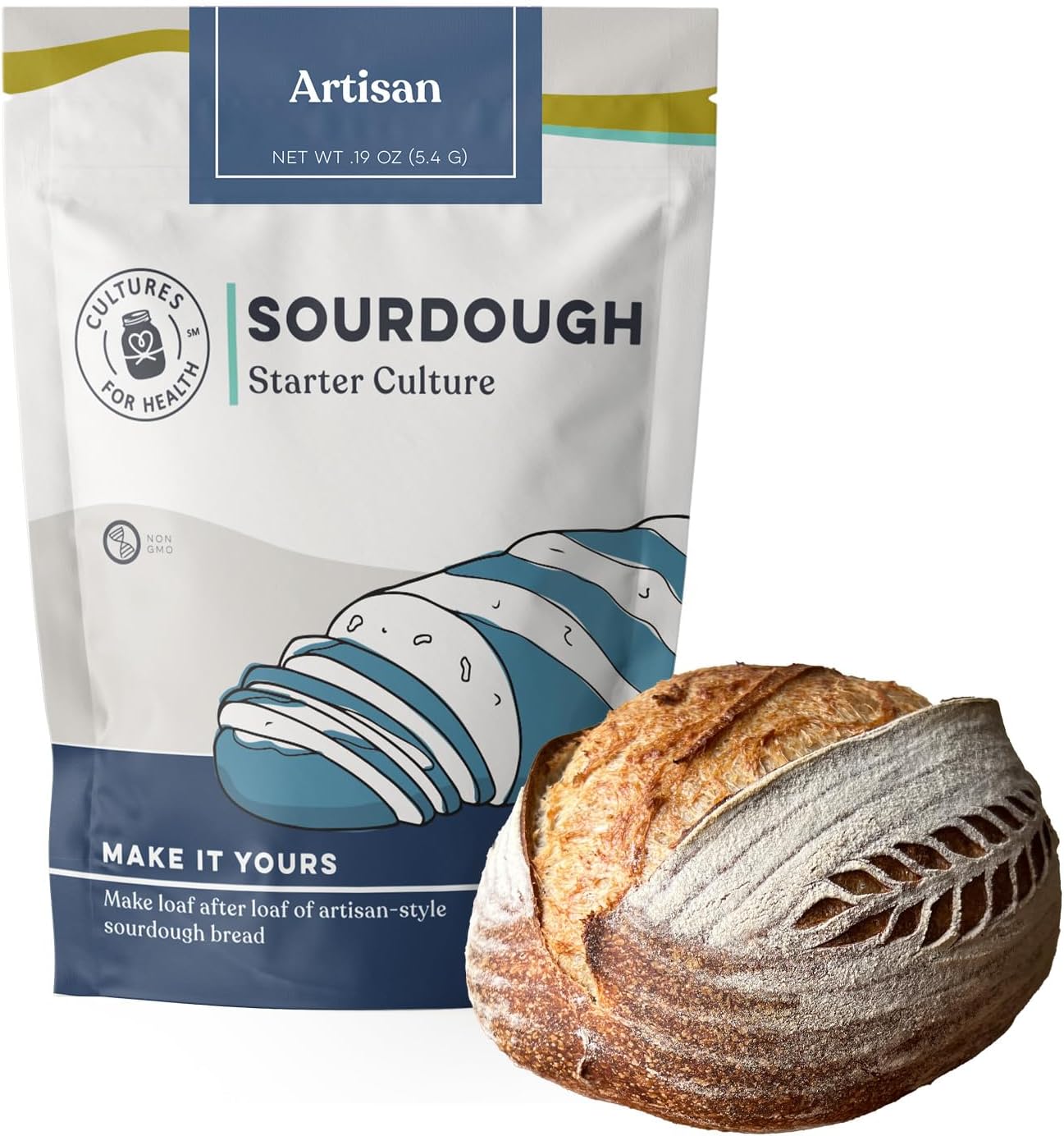 Artisan Sourdough Starter Culture | Dehydrated Sourdough Starter for Bread Baking | Unbleached Rye Flour | Perfect for Beginners and Experienced Bakers | Gluten Sourdough Culture | Buy Sourdough