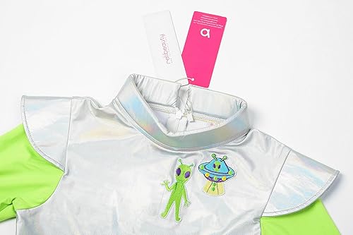 Miniatura 3 de ReliBeauty Disfraz de alienígena para niñas, disfraz de Halloween para niños pequeños