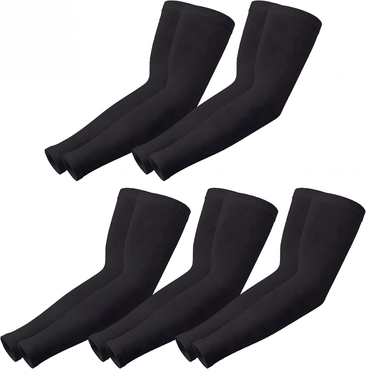 5 Pairs UV Arm Sleeves for Men Women, Cooling Sports Sleeves