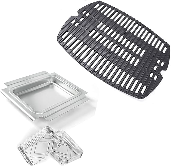 Uniflasy 80346 Catch Pan 7644 Cast Iron Cooking Grates for