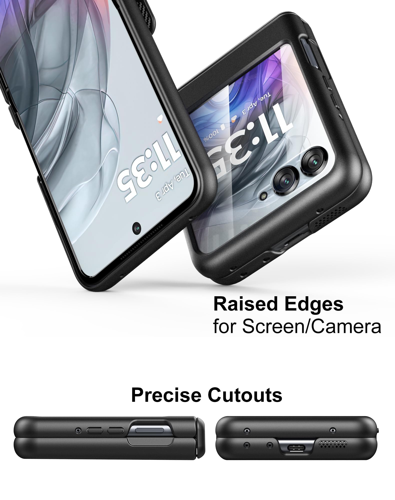 Aazon.co: Haeuorey for otorola Razr 2024 Case [Built-in Kickstand