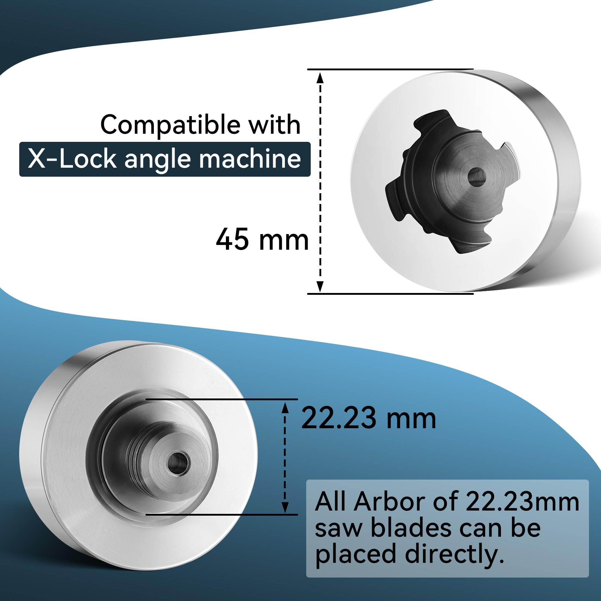 Dreyoo Grinder Lock to 5/8"-11 Thread, 5/8-11 Adapter & Lock Nut — Amazon image 3