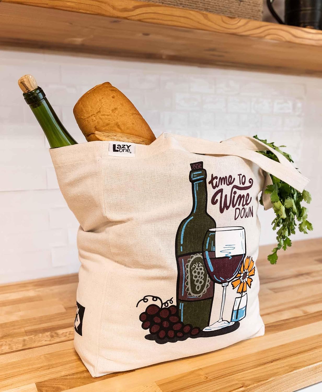 Lazy One Canvas Tote Bag, Novelty Tote Bag for Women and Men, Reusable Shopping Bags, Perfect for Shopping, Travel and Work