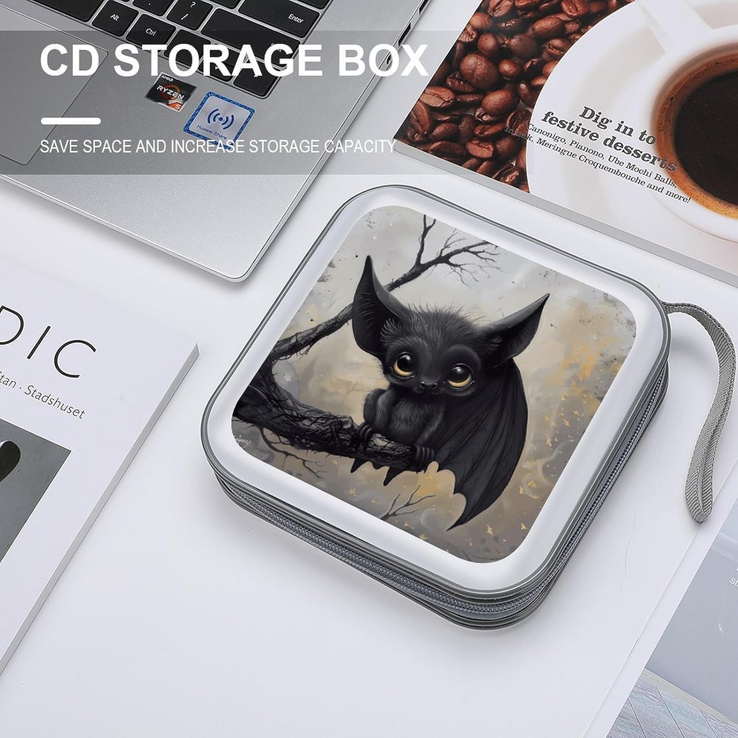 Bat CD/DVD Case Holder 40 Capacity image 4