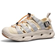 NORTIV 8 Water Shoes Hiking Sandals for Men and Women Wide Toe Box Cushion EVA Sole Closed Toe Arch Support Quick-Dry Outdoor Walking Sandals for Travel Trail