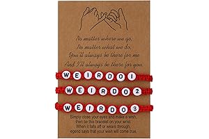 Weirdo BFF Friendship Bracelets for 3 Handmade CHISMOSA Matching String Bracelets