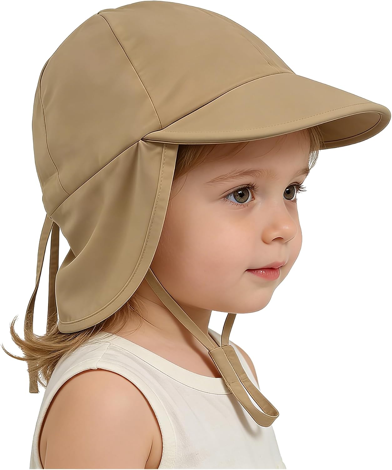Baby Sun Hat with Neck Flap UPF 50+ Adjustable Baby Boys Girls Summer Beach Hat for Traveling Swim Hat