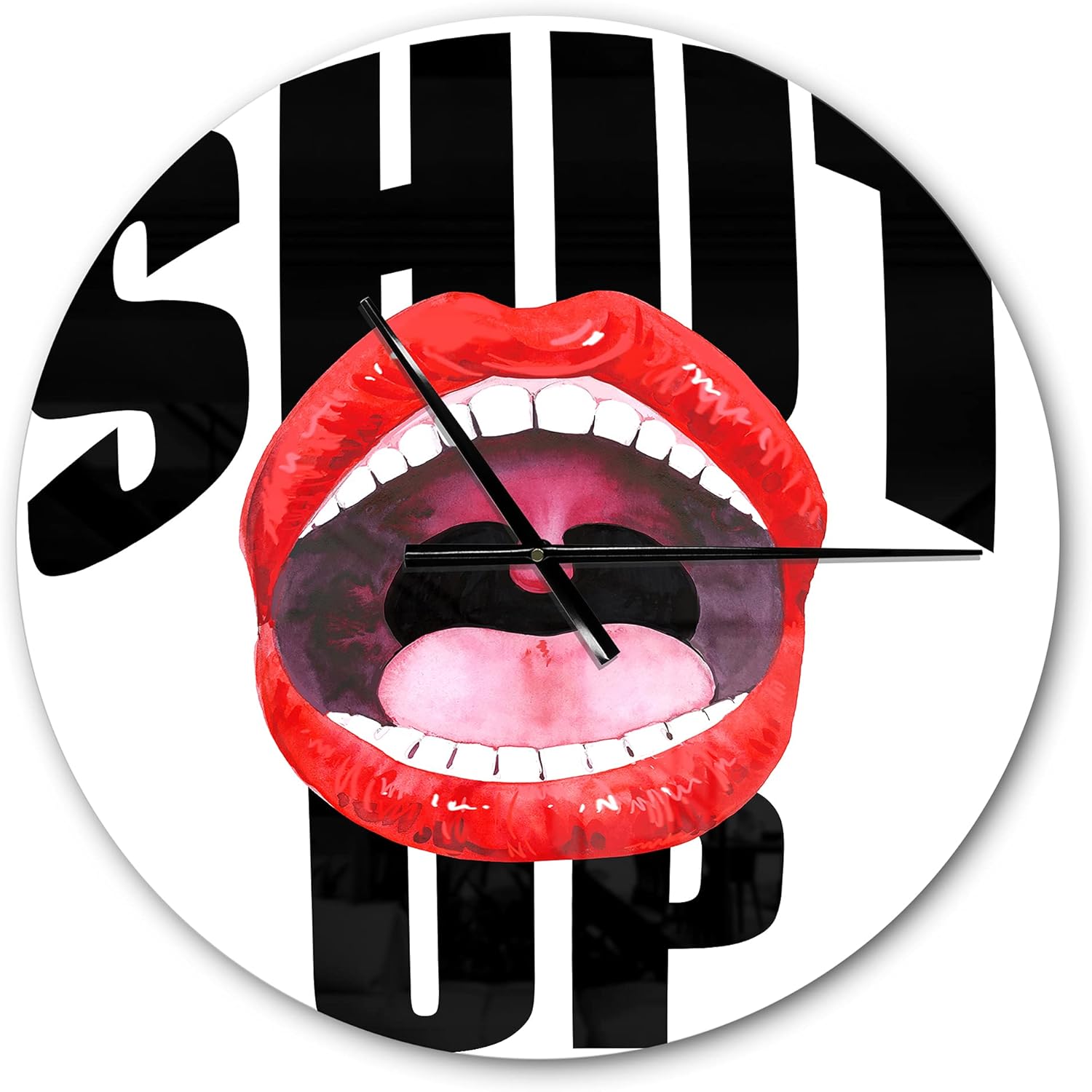 'Big Cross Between Two Cliffs' Modern Wall Clock for Home Bedroom Bathroom Office Living Room Decoration