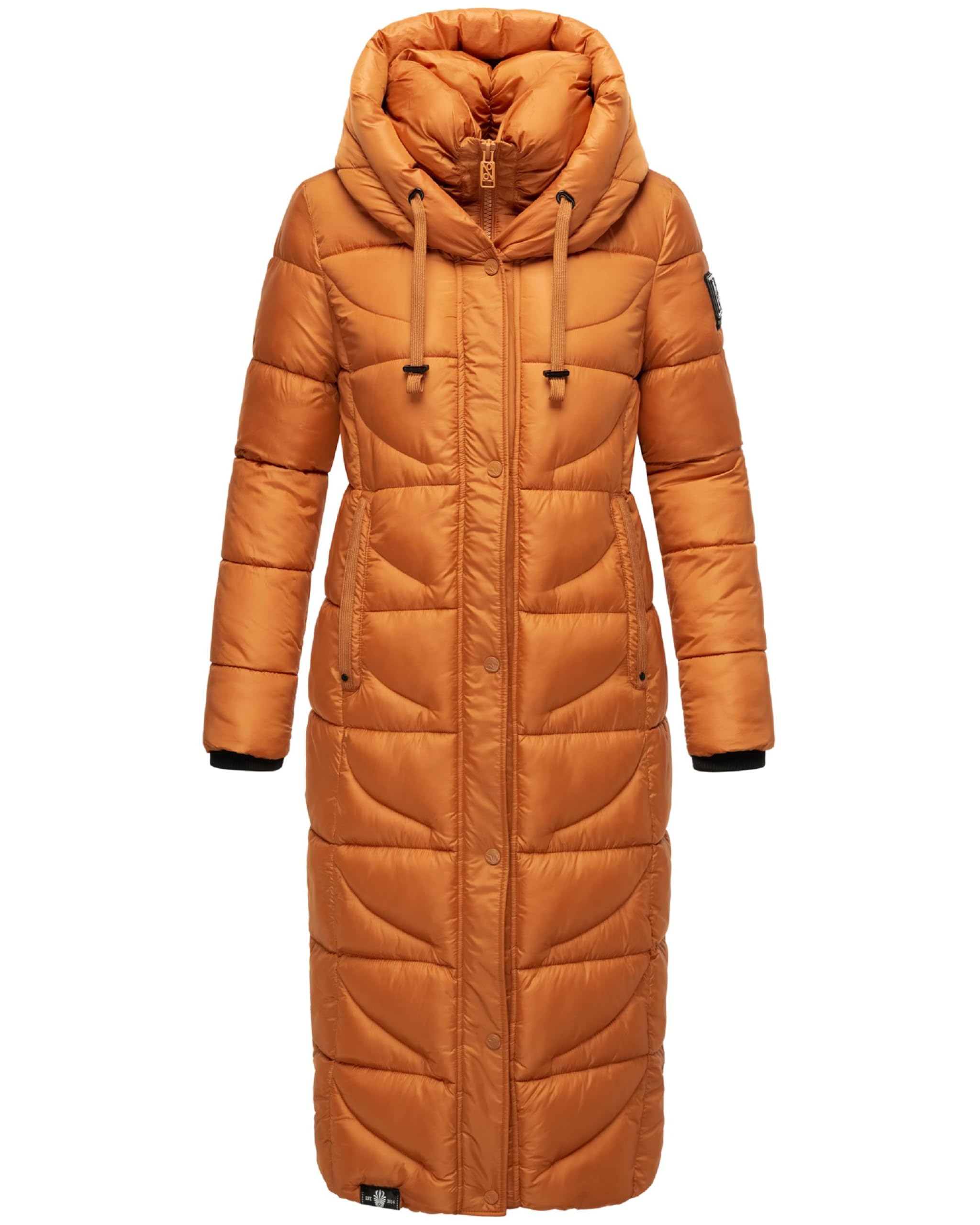 Navahoo Waffle Women's Winter Coat, Extra Long Warm Quilted Coat with Hood, XS-XXL, S