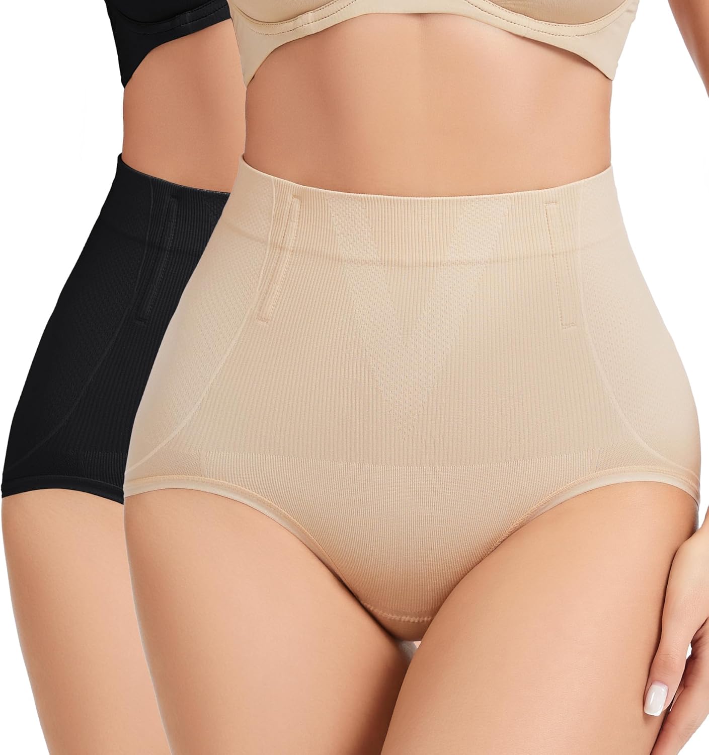 Tummy Control Shapewear Panties - High Waisted Shapewear Underwear for Women Body Shaping Briefs Seamless Panty Girdle