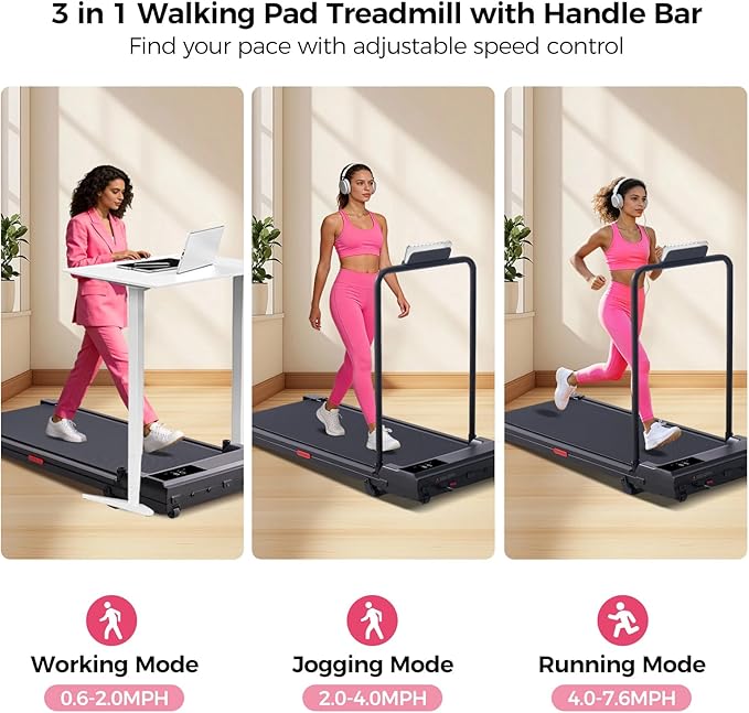 Caminadora Eléctrica Plegable con Inclinación 3.5HP 110V Neg miniatura 2