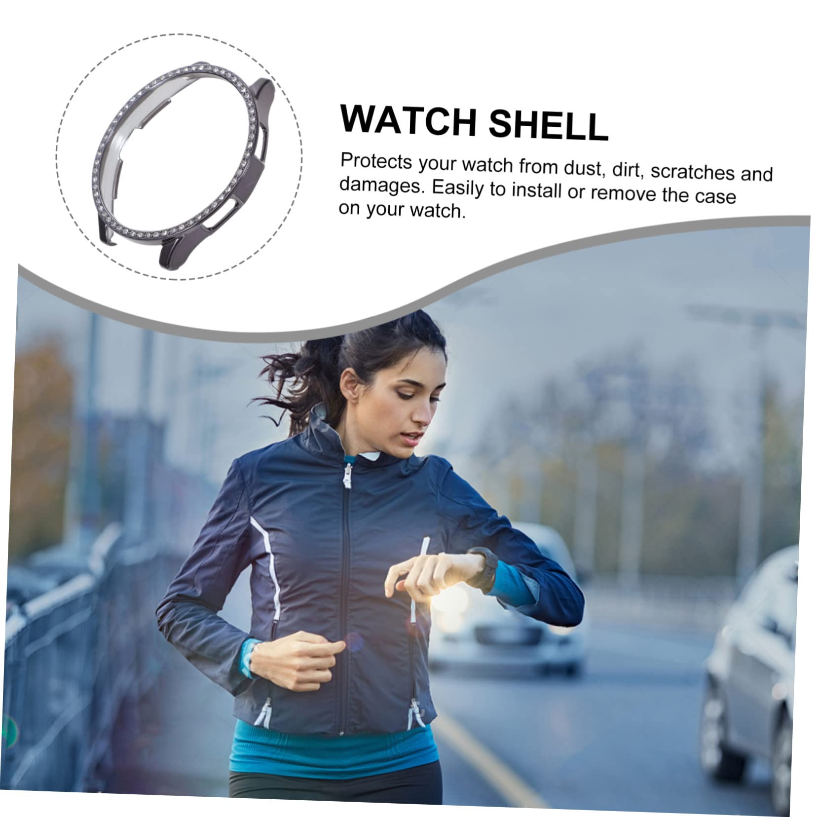 OSALADI 10pièces Coque Décorative Brillante pour Montre Édges pour Smartwatch Watch Accessoire De Élégant Et Pratique