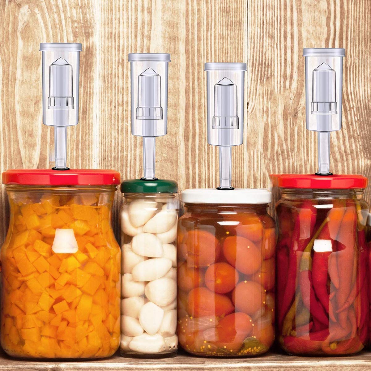 Fermentación Airlock,Guador 5 piezas Plástico Fermentación Airlock con 10 piezas Arandela Silicona Fermentación Airlock para Preservar Hogar Elaborar Cerveza Hacer Vino Fermentar