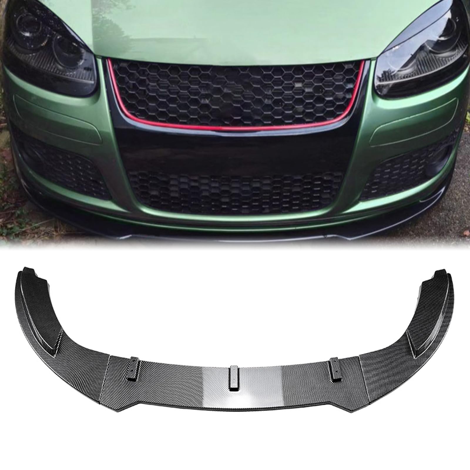 Kit de lèvre séparateur de pare-chocs avant pour Volkswagen Golf 5 GTI MK5/Jetta avec lèvre