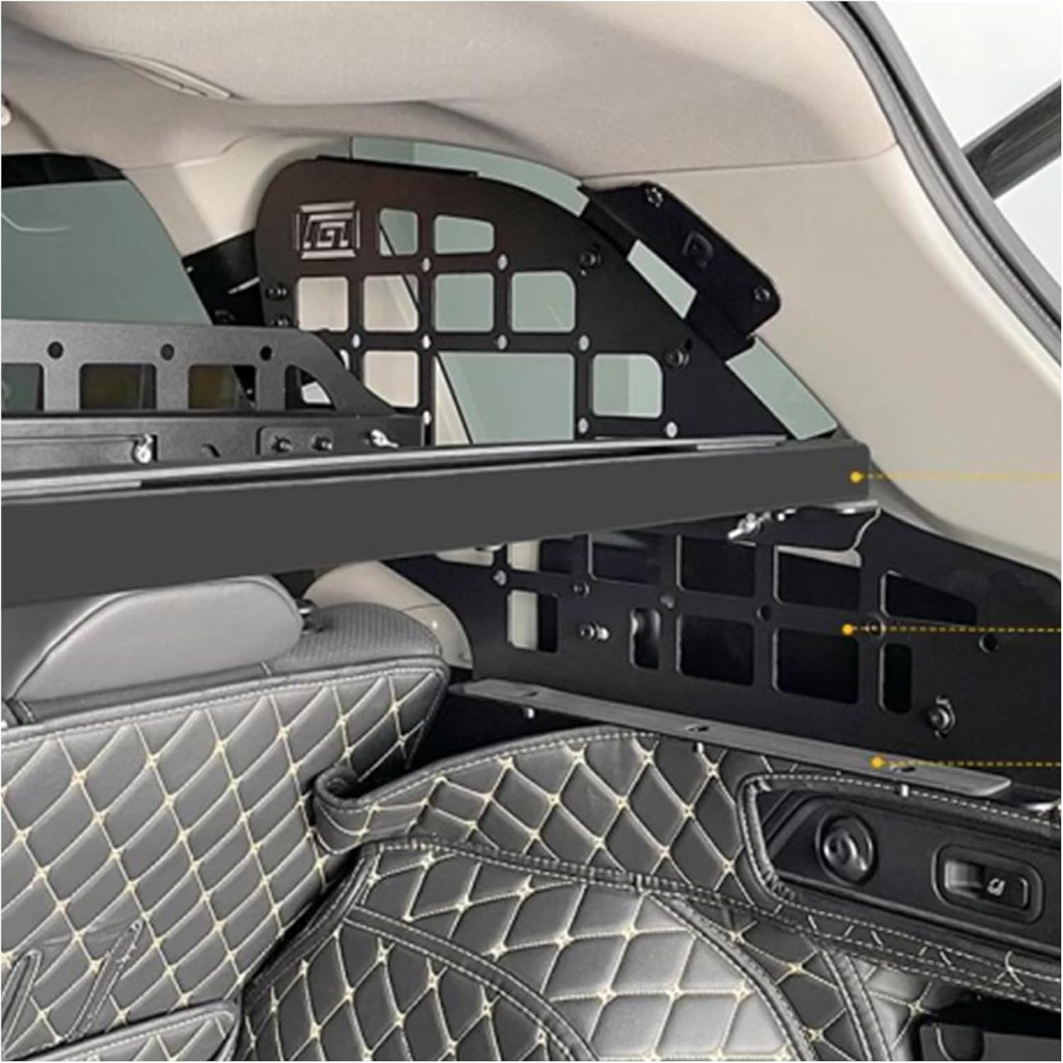ITrims Rear Cargo Rack Basket for Subaru Forester 2019-2024 Car Accessories Interior Luggage Carrier Modular Storage Panel Trunk Shelf Hanging Boards Organizer Kit Aluminum Alloy (Side)