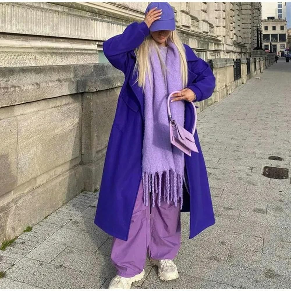Winterschal Frauen Luxus Herbst Winter Kaschmirschal verdickte warme Schal Klassische Quasten Flauschiger Schal Vollfarbener weicher Schal, Rosa