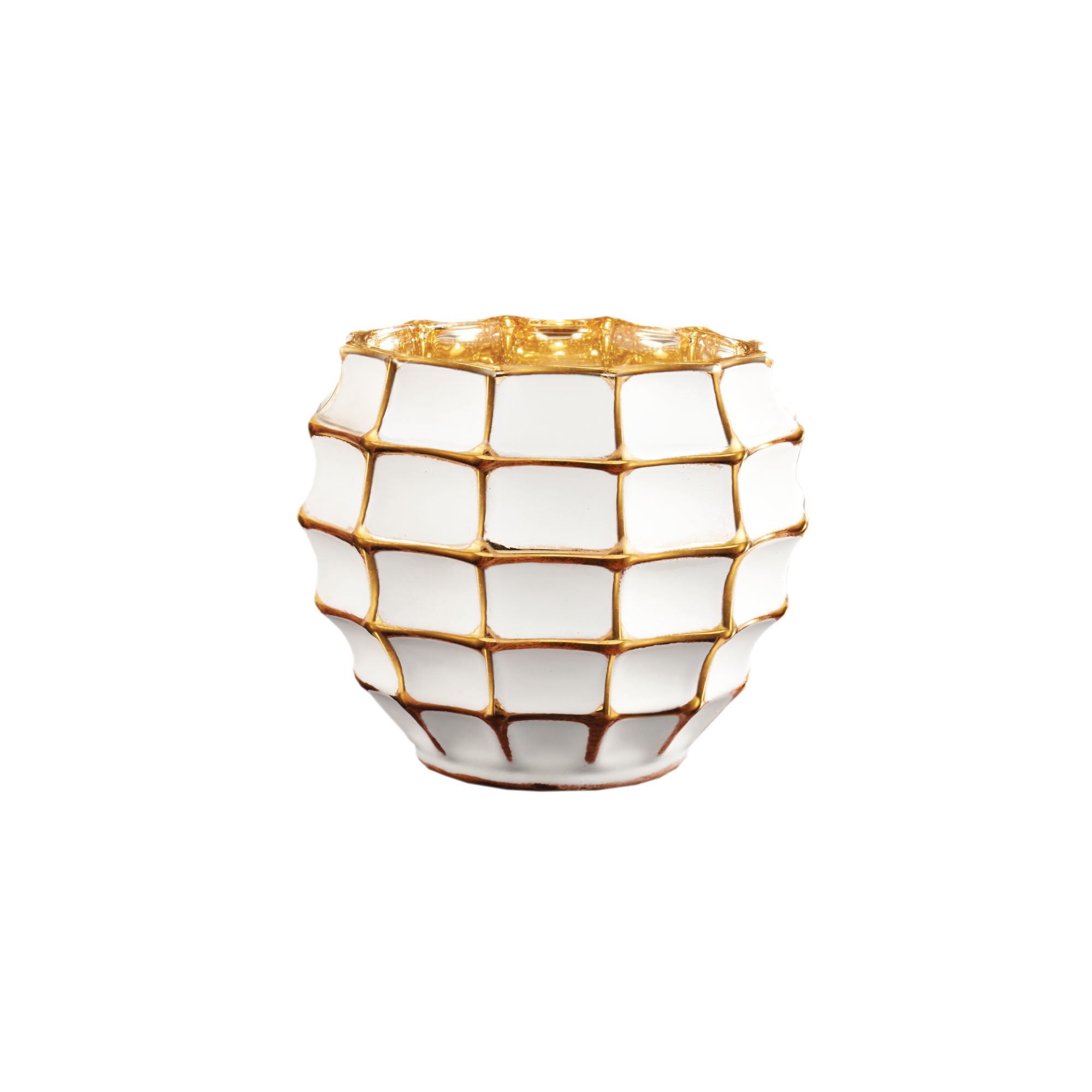 Fifth Avenue Crystal Hive White & Gold Votive