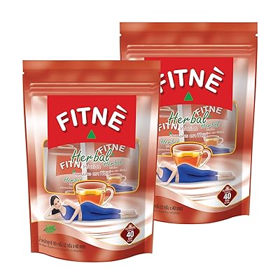 FITNE Original Herbal Tea Senna Infusion Healthy Wellness Beverage Natural Gentle Detox Cleanse No Calories Caffeine Free, 80 Tea Bags