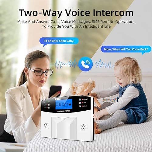 Miniatura 6 de Sistema de alarma para seguridad del hogar, kit de alarma antirrobo inalámbrico con GSMWiFi, control de aplicación para el hogar y toda la casa,