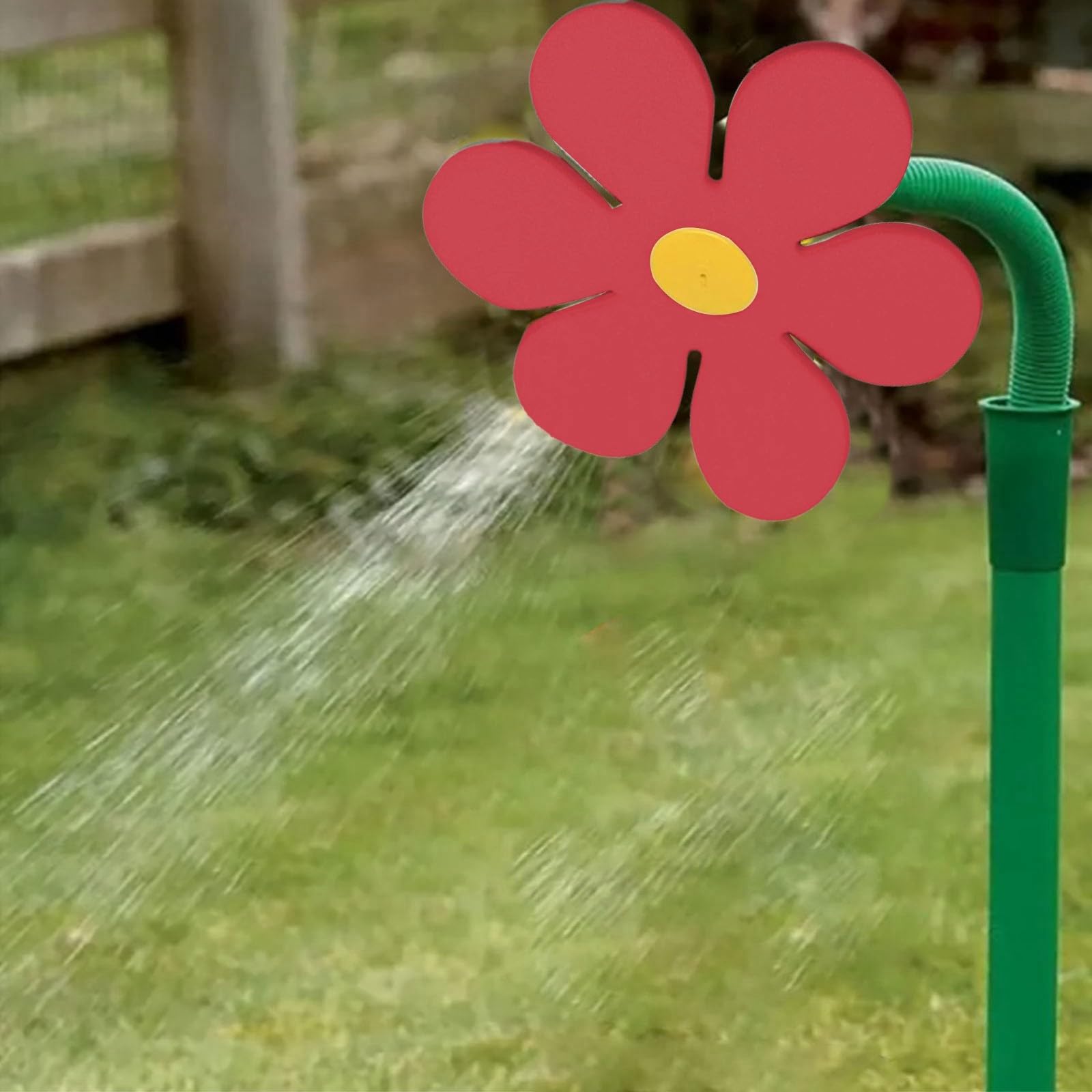 Sprinkler Blume Garten, 6 m Reichweite, 360° Rasensprinkler Tanzende Blume, Spritzblume, Bewässerung Sprenger beweglich, Rasensprenger, Gartensprenger, für Hof, Garten, Rasen 105 x 28 x 28 cm (C) Baumarkt