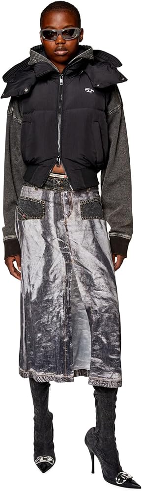 Amazon | [Diesel] (ディーゼル) レディース ダウンベスト ジャケット