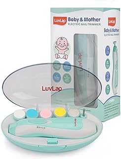 LuvLap Electric Baby Nail Trimmer with LED Light