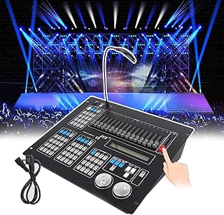 Controlador Dmx, Console Dmx 512, Controlador De IluminaçãO Dmx Com LâMpada PescoçO De Ganso, Misturadores De Luz De Controle De Luzes De Palco Profissionais Para Concertos Escolares, Festa, Club