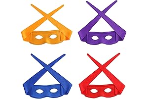 4 PCS Ninja Mask Halloween Costume Party Dress up Accessories for Adults
