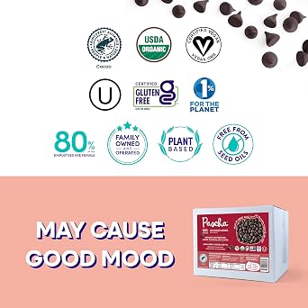 Pascha Bulk Organic Unsweetened 100% Dark Chocolate Baking Chips, 10 Pound
