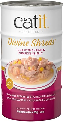 Miniatura 9 de Catit Divine Shreds in Jelly, comida húmeda prémium para gatos, pollo con hígado y brócoli