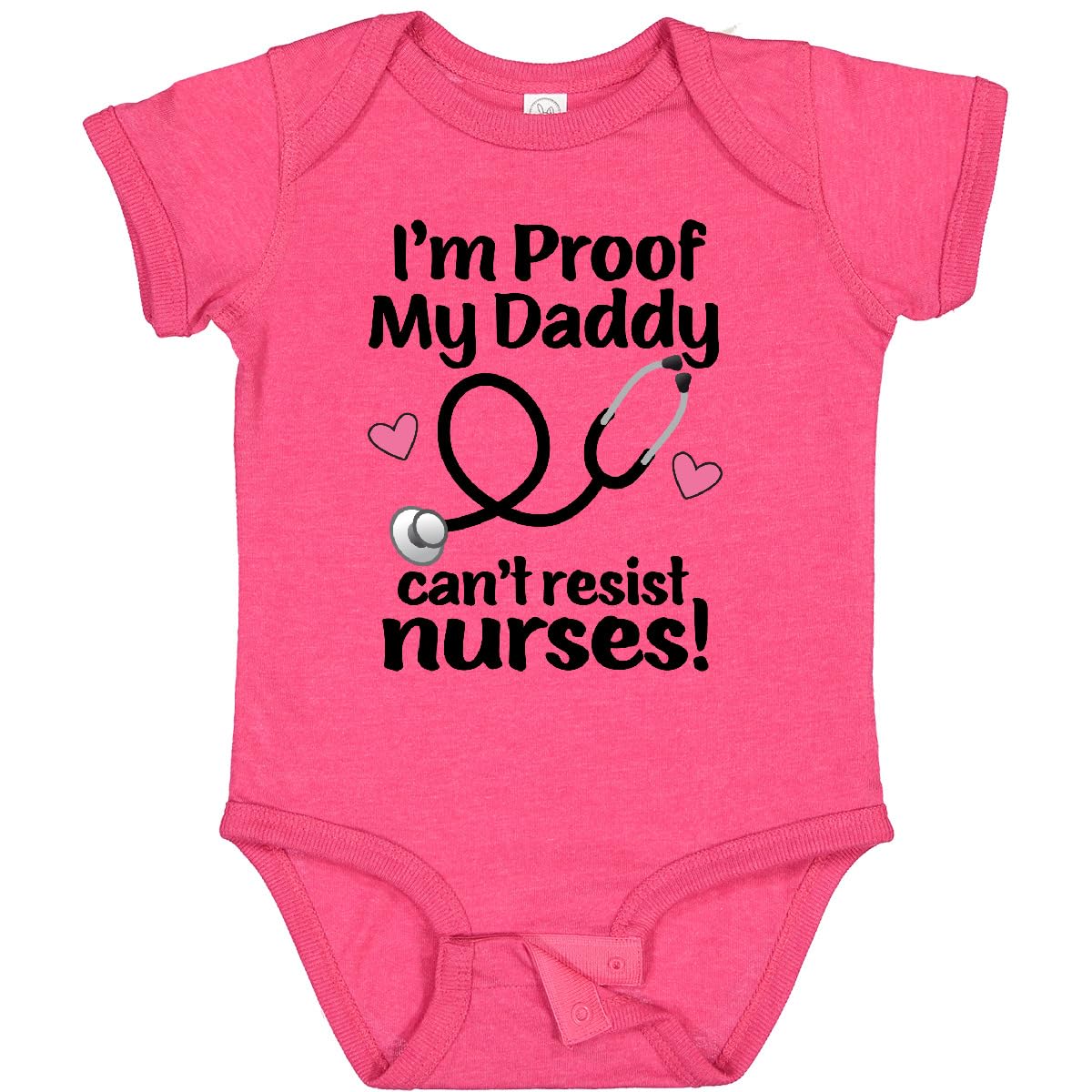 inktastic Nurse Mommy Daddy Can't Resist Nurses Baby Bodysuit
