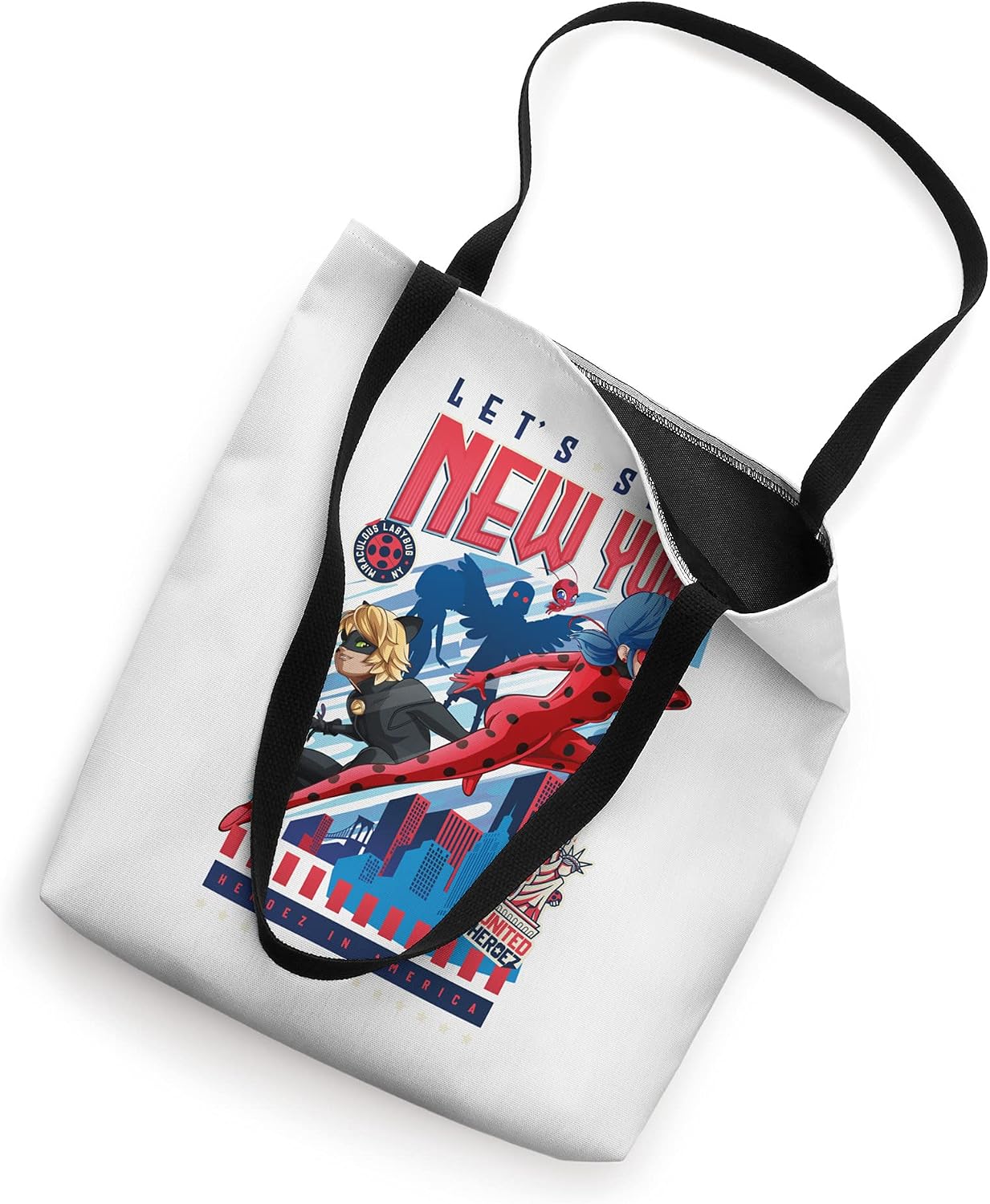 Miraculous Ladybug and Cat Noir Save New-York Tote Bag