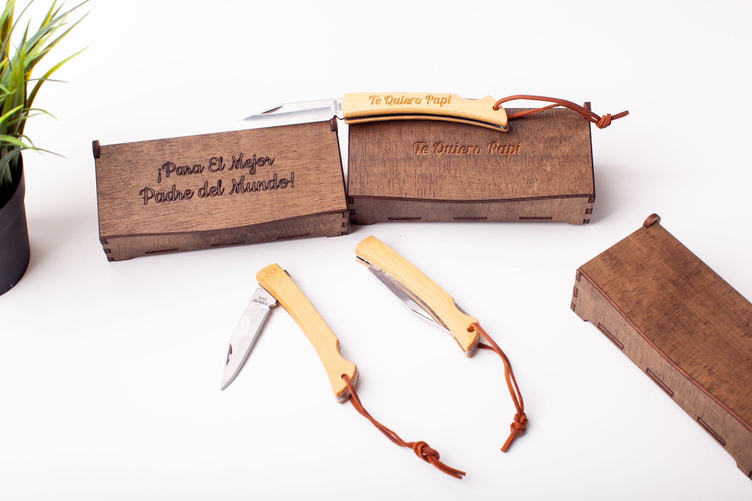 Navaja Personalizada Grabada con Nombre para Hombre – Regalo Original para Padre, Abuelo o Novio – Día del Padre, Cumpleaños y Aniversario – Caja Premium Incluida Olesea