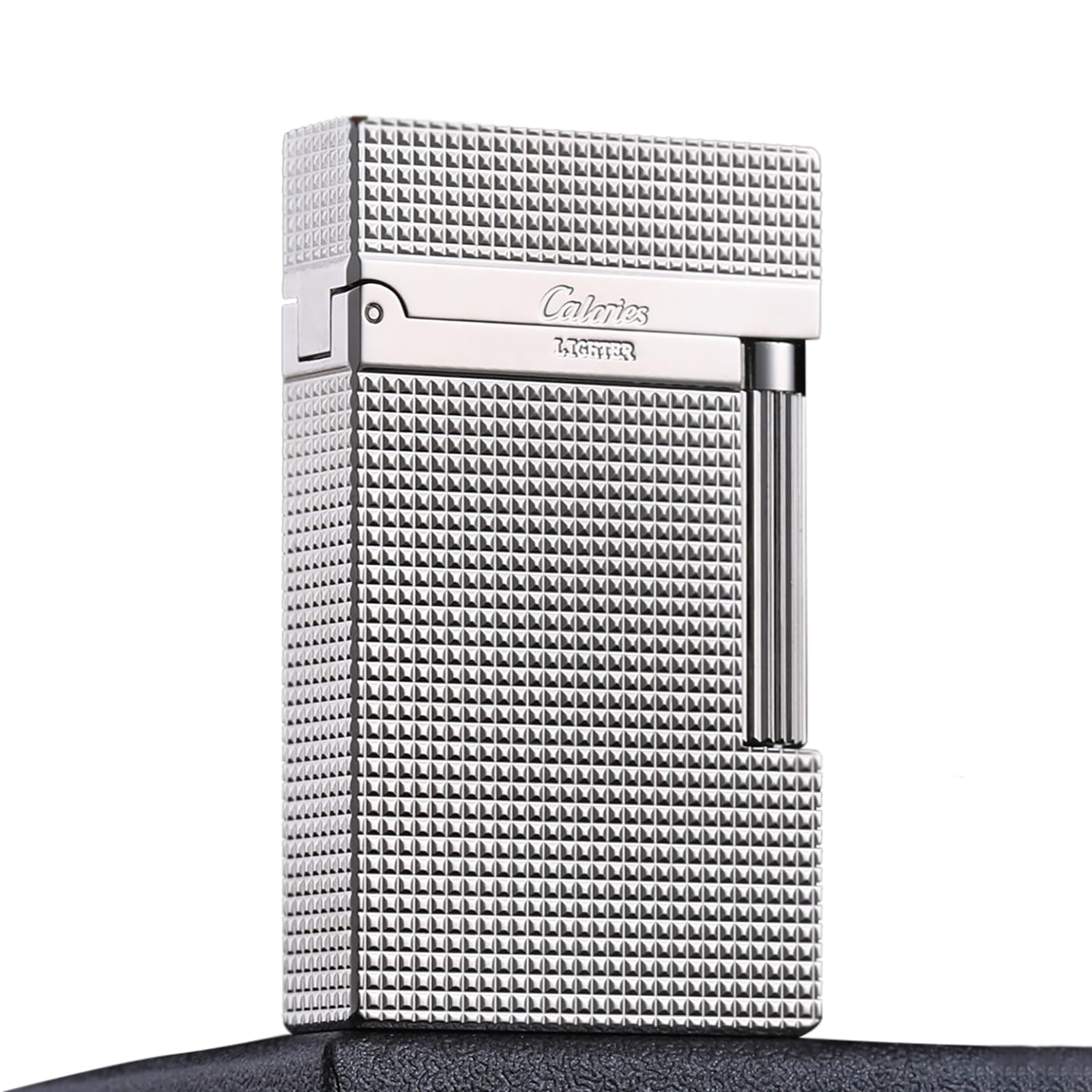 Classic Vintage Lighter, Kerosene/Butane Copper Exquisitely Carved Lighter, Side Slide Lgnition Trench Lighter for Men Dad Husband Gift Collect,Silver1,Kerosene