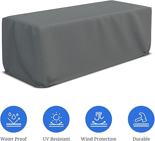 Miniatura 3 de Covers & all Duro Pro - Funda rectangular para fogata con elástico, 160 GSM, resistente a los rayos UV, hecha de tela transpirable no tejida, ideal