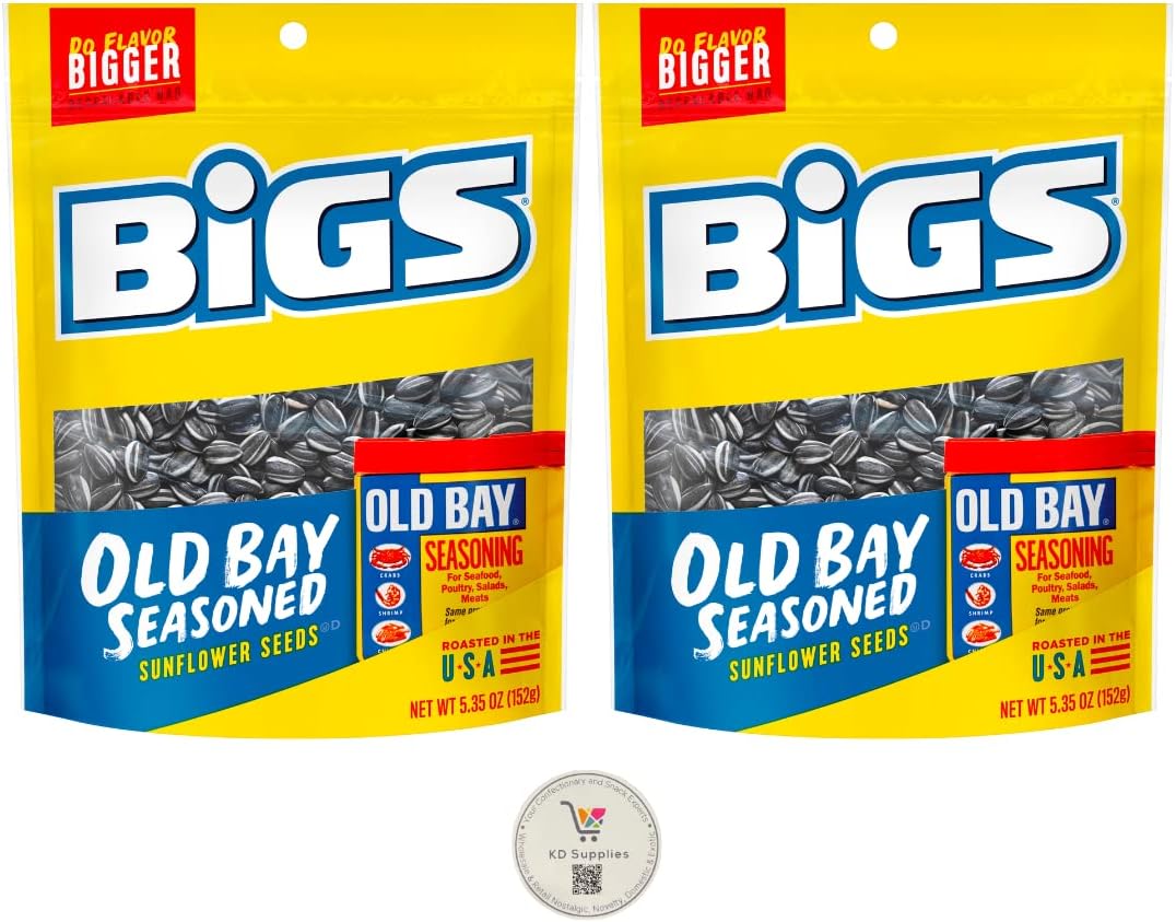 BIGS Sunflower Seeds, Keto Friendly 5.35 oz Bags (Pack of