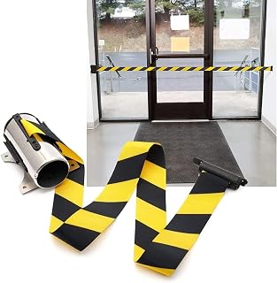 2/3M Stainless Steel Wall Mount Retractable Barrier Belt, Telescopic Belt Safety Crowd Queue Fence Belt for Bank Airport,2m