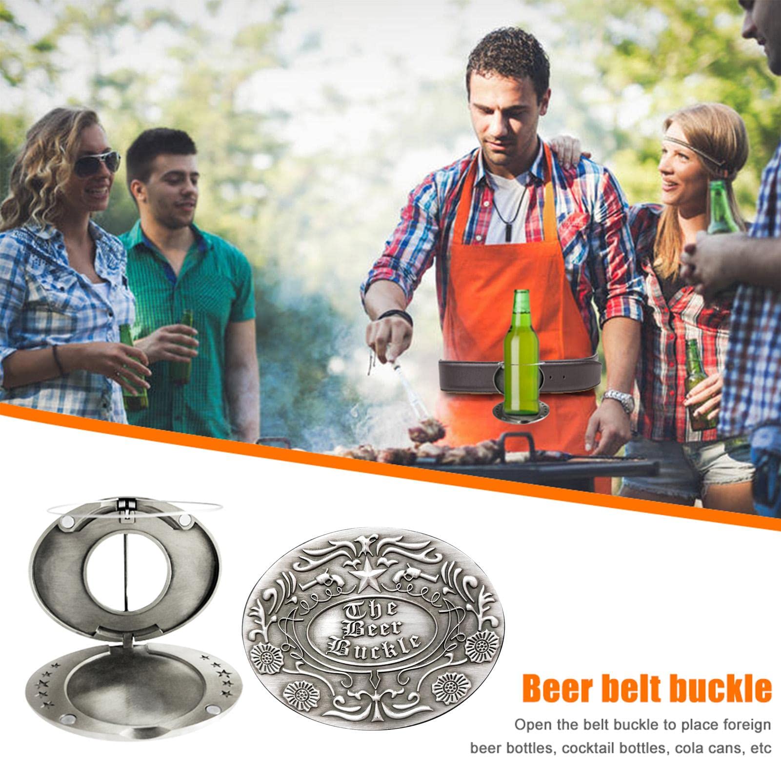 Cadeau Original Anniversaire Porte-bouteille Ceinture - Alliage Zinc - Pour Bière Et Canettes - Cadeau Homme Original Boucle De Ceinture En Bois Cadeau Original Anniversaire Porte-bouteille Ceinture - Alliage Zinc - Pour Bière Et Canettes - Cadeau Homme Original Boucle De Ceinture En Bois