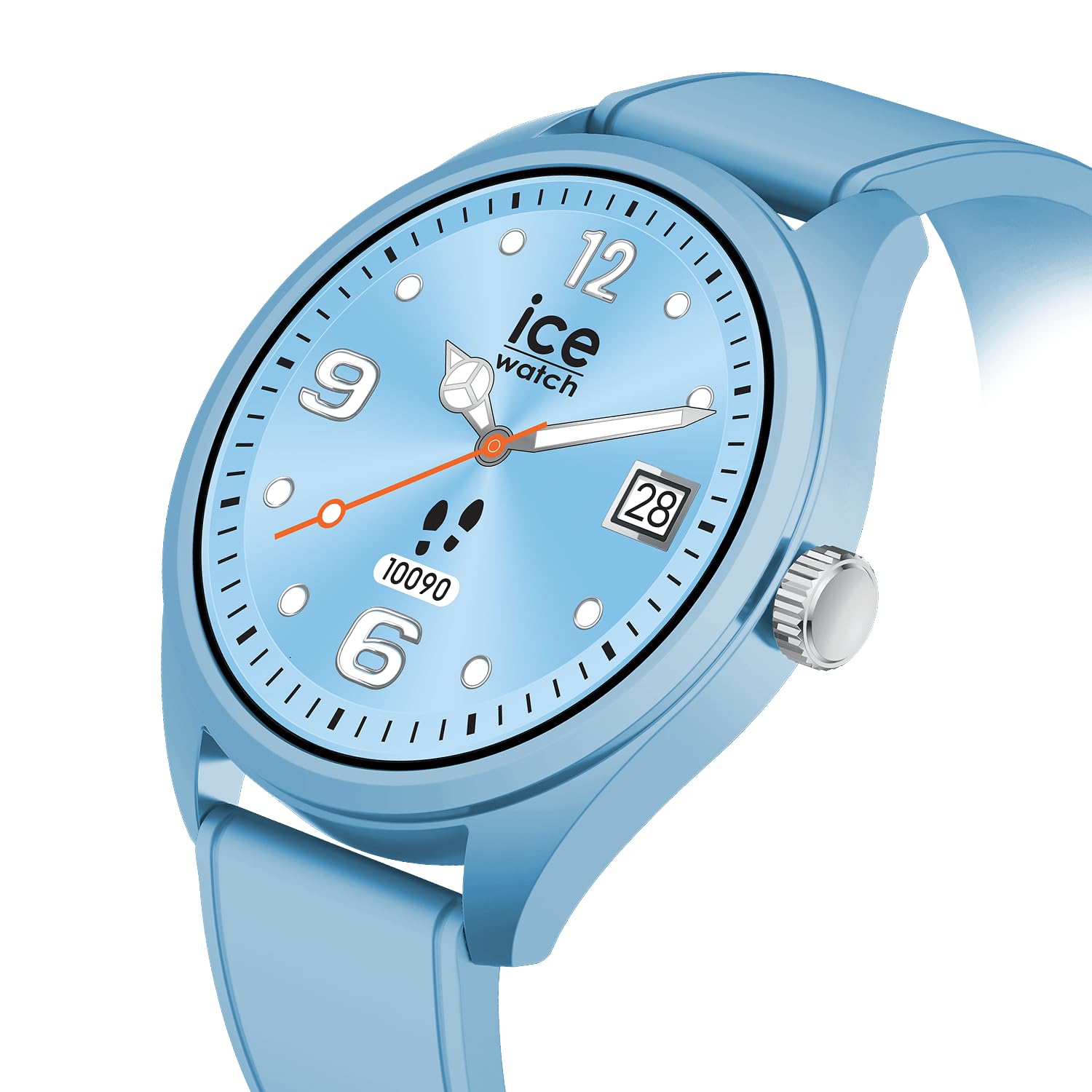Ice-Watch - ICE smart forever Rose-gold Black - Smartwatch niebieski z silikonowym paskiem - 026220 (1.32 cala / 42mm)