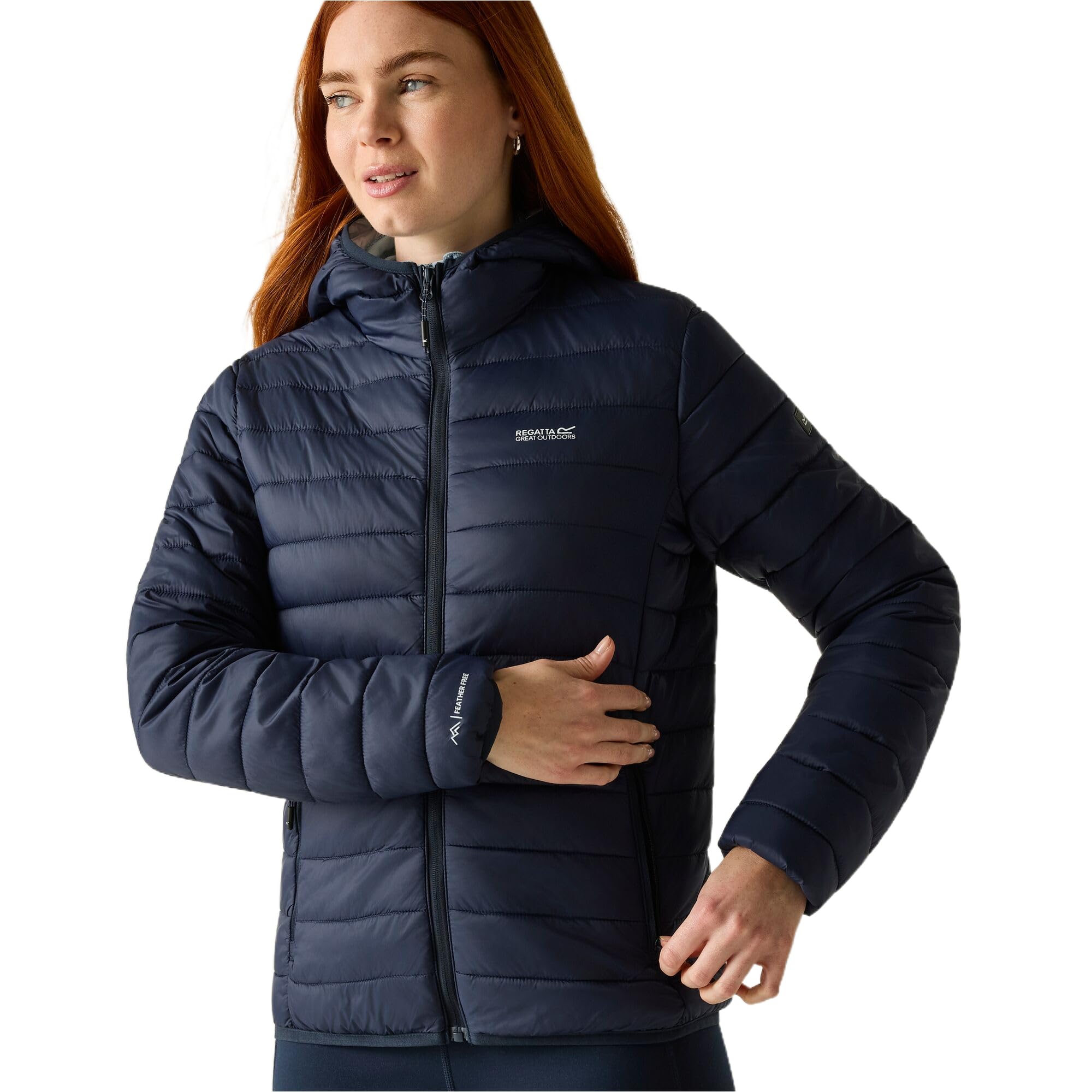 Regatta Women's Marizion Hooded Puffer Jacket in Navy | Size: 10