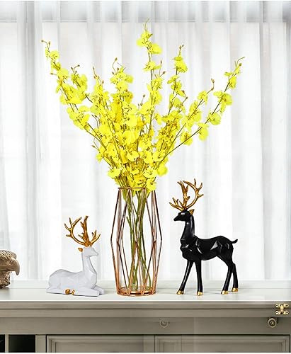 Miniatura 9 de 2 adornos de resina tallada de estatua de alce, reno de Navidad, busca fortuna, decoración moderna y retro, postura de pie y sentado, aplicables a