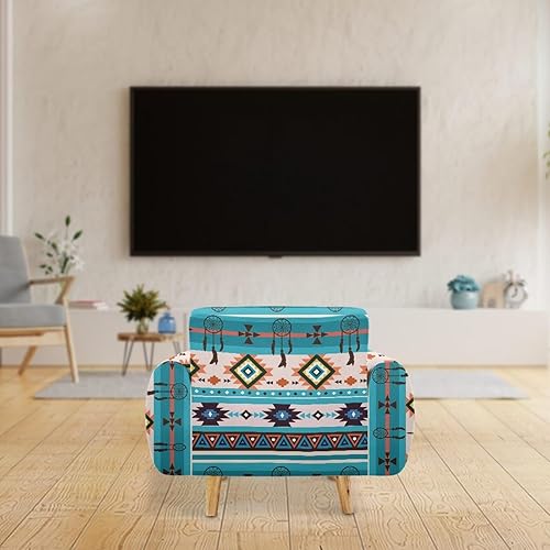 Miniatura 2 de JOAIFO Funda de sofá con estampado de patrón tribal rojo nativo americano, navajo, estilo suroeste, funda elástica para sofá, fácil de instalar