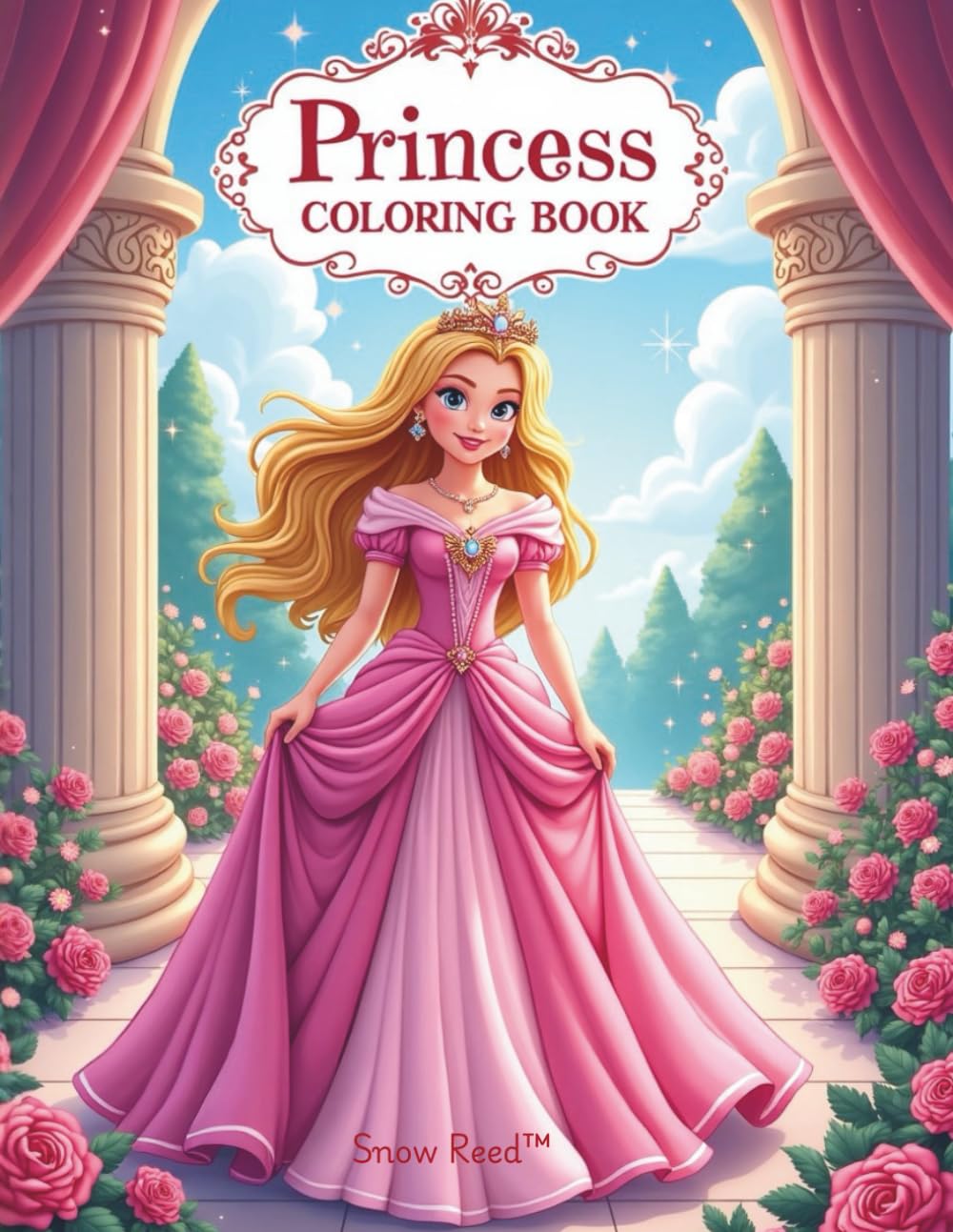 Princess Coloring Book for Kids: Fun Fairy-Tale Coloring Activity Book