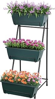 10 Planters With Trellis Ideas for Small Patios and Vertical Gardens 98 Raised Garden Bed 3 Tier Vertical Garden Planter Standing Garden Bed Pla...