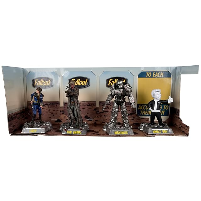 Foto 2 de 8 de McFarlane Fallout Lucy, Maximus, The Ghoul & Vault Boy - Juego de 4 Figuras (15,2 cm)