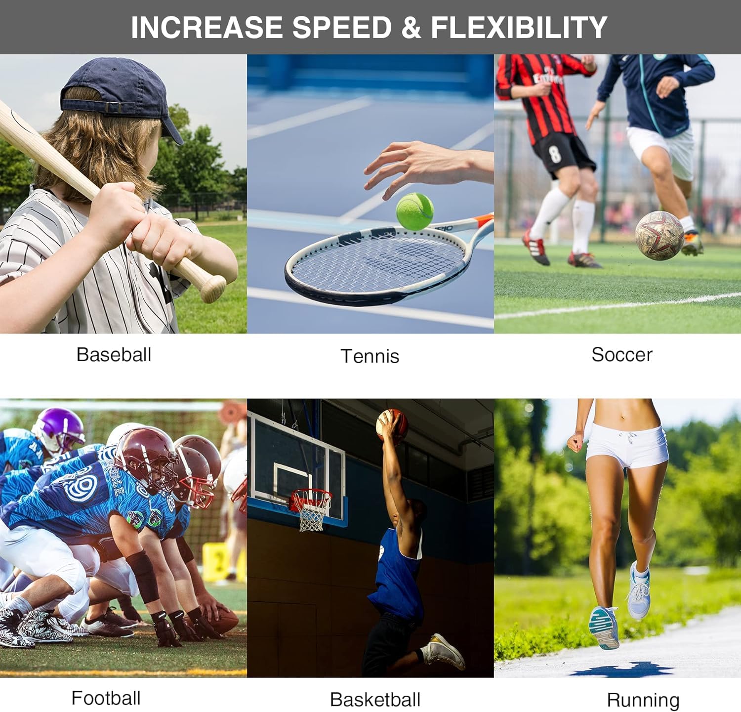 REDCAMP Fußball Trainingszubehör Kinder beinhaltet Agility Leiter, Sprung Seil, Agility Hürden, Disc Cones, Fußball Training Ausrüstung mit Tasche für Junge Erwachsene